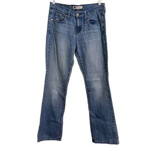 Levi's Womens Medium Wash Mid Rise Factory Faded 515 Boot Cut Jeans Size 4